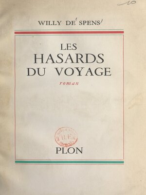 cover image of Les hasards du voyage